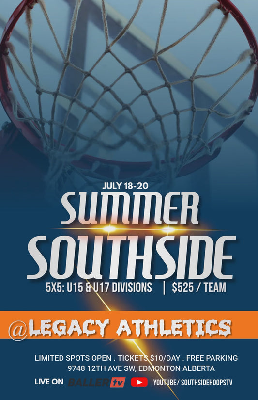 Summer Southside 5V5 Team Registration - July 18-20th. Edmonton, AB.